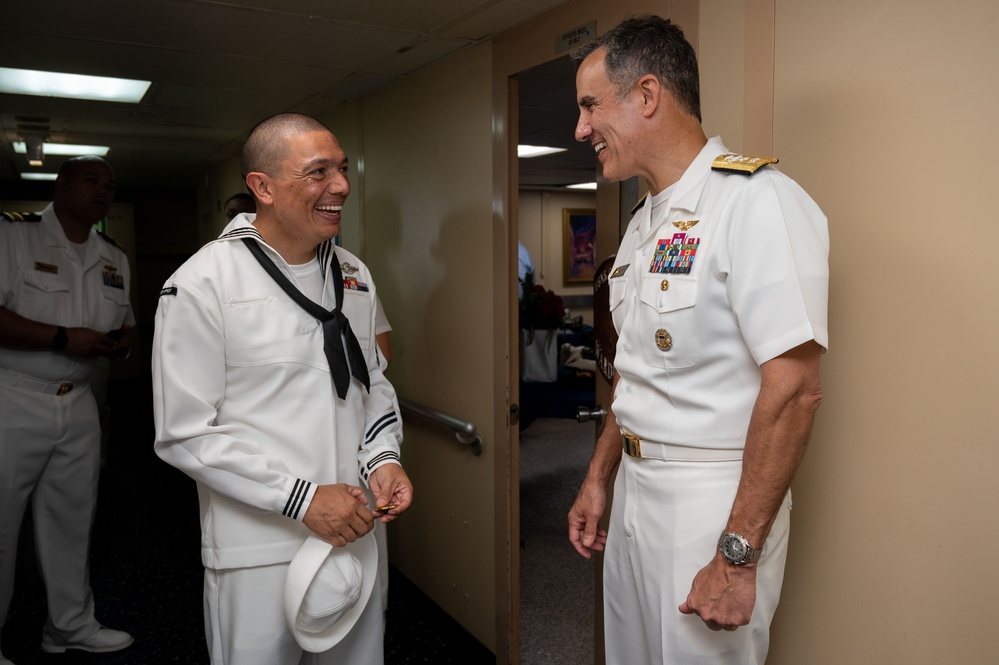 Distinguished Visitors aboard The USNS Comfort in Ecuador