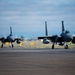 California and Oregon Air National Guard F-15s train in Portland, Ore.