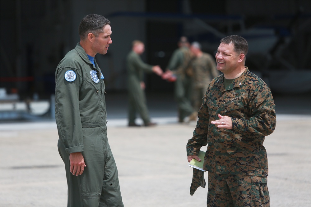 U.S. Marine Aircraft Group 41 Senior Leaders Visit Subordinate Units during Atlantic Alliance 25
