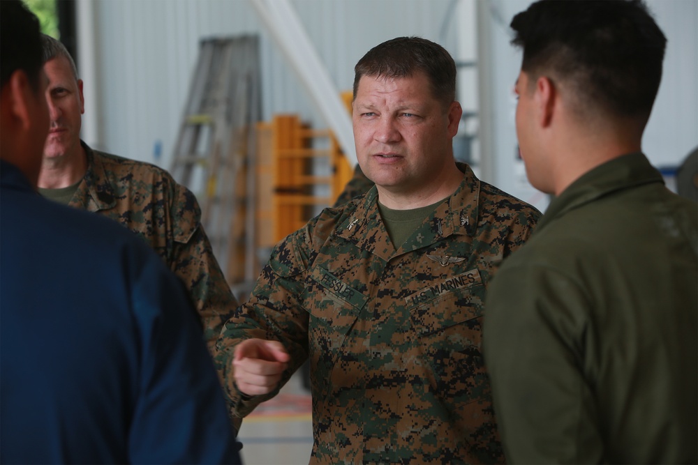 U.S. Marine Aircraft Group 41 Senior Leaders Visit Subordinate Units during Atlantic Alliance 25