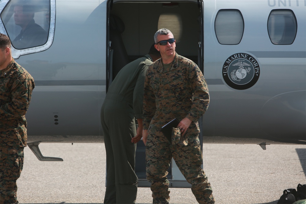 U.S. Marine Aircraft Group 41 Senior Leaders Visit Subordinate Units during Atlantic Alliance 25