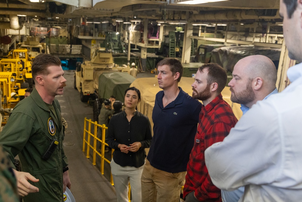 22nd MEU(SOC) | OSD CAPE and OUSD(P) Visits USS Iwo Jima