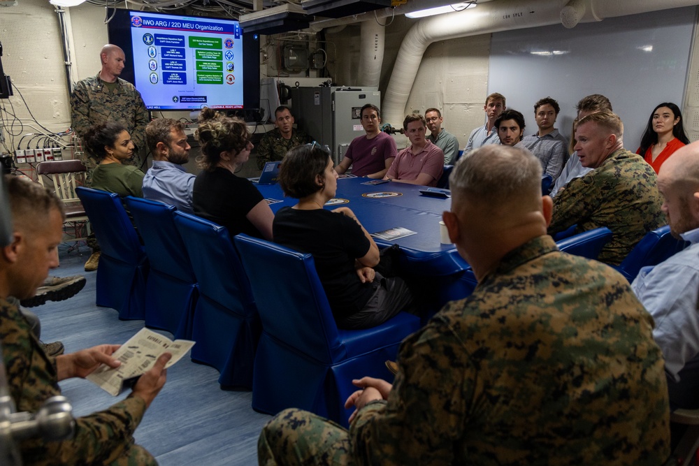 22nd MEU(SOC) | OSD CAPE and OUSD(P) Visits USS Iwo Jima