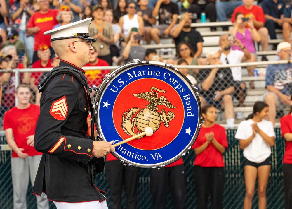 Quantico Marine Band performs at Romeoville for Chicago Marine Week