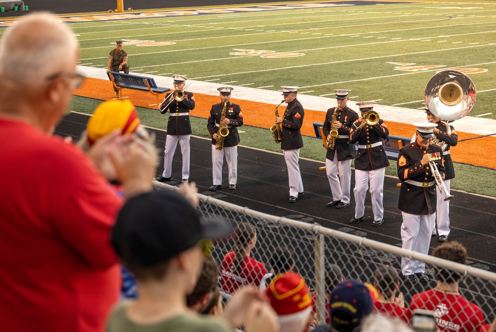 Quantico Marine Band performs at Romeoville for Chicago Marine Week