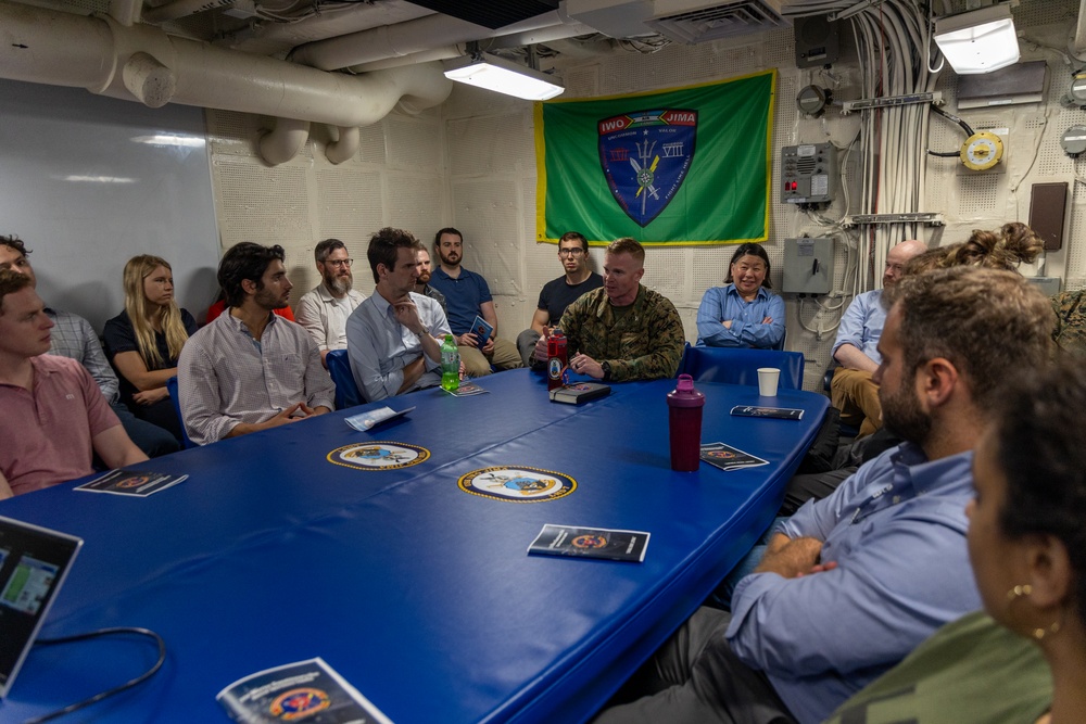 22nd MEU(SOC) | OSD CAPE and OUSD(P) Visits USS Iwo Jima