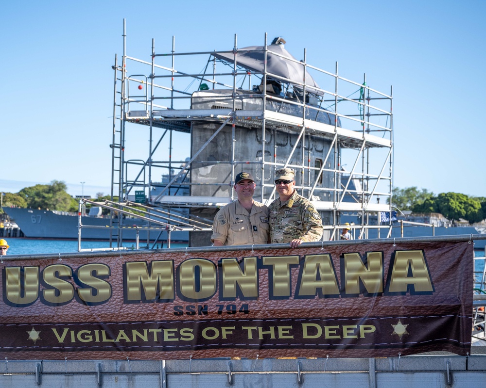 U.S. Special Operations Command Deputy Commander Lt. Gen. Sean Farrell Visits USS Montana (SSN 794)