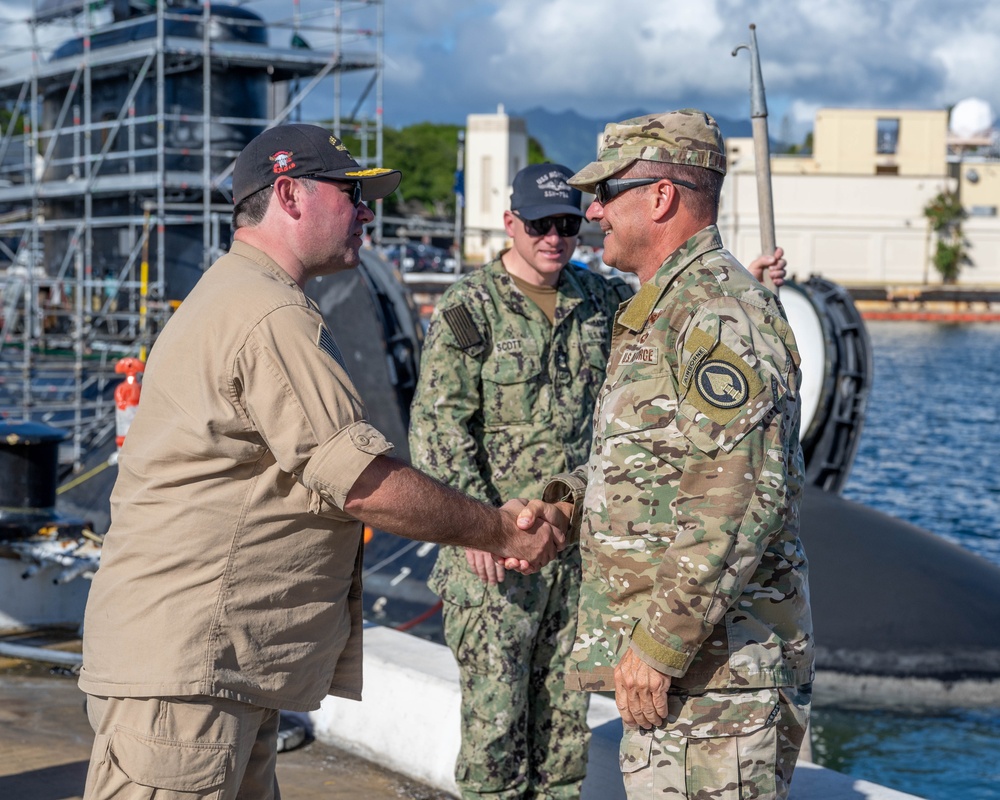 U.S. Special Operations Command Deputy Commander Lt. Gen. Sean Farrell Visits USS Montana (SSN 794)