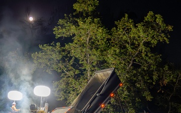 Night ops crews transform previous debris site
