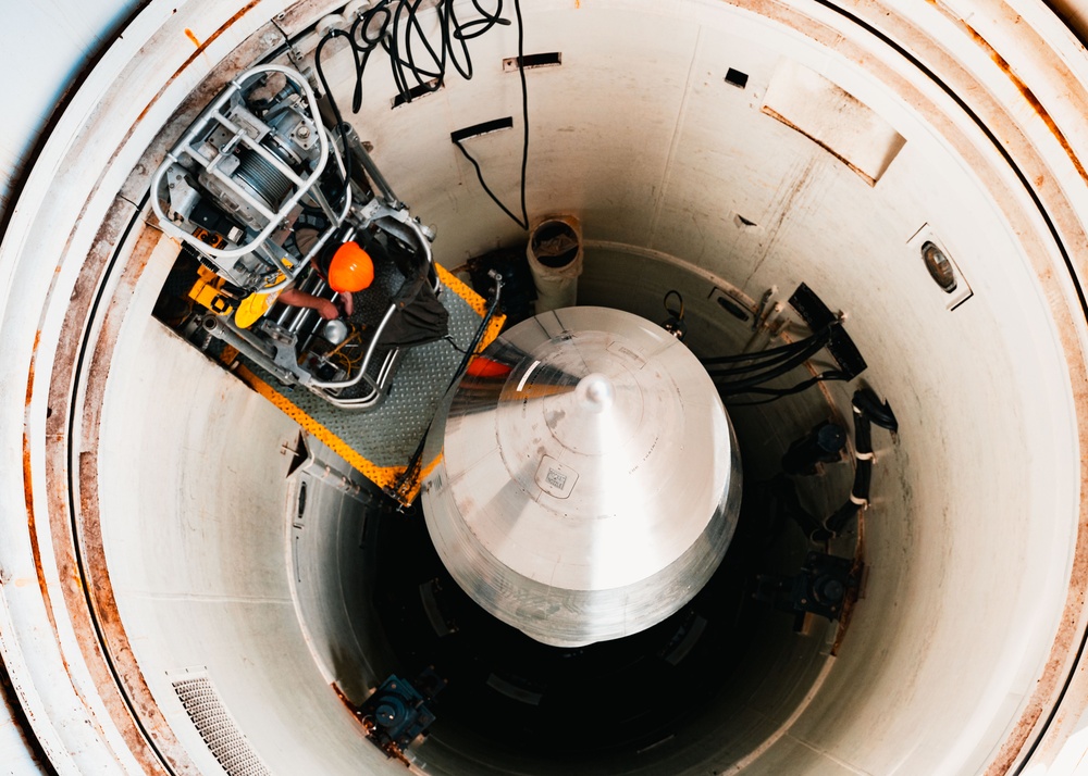 Hands-On Missile Maintenance: Airmen Train Inside Simulated Launch Tube