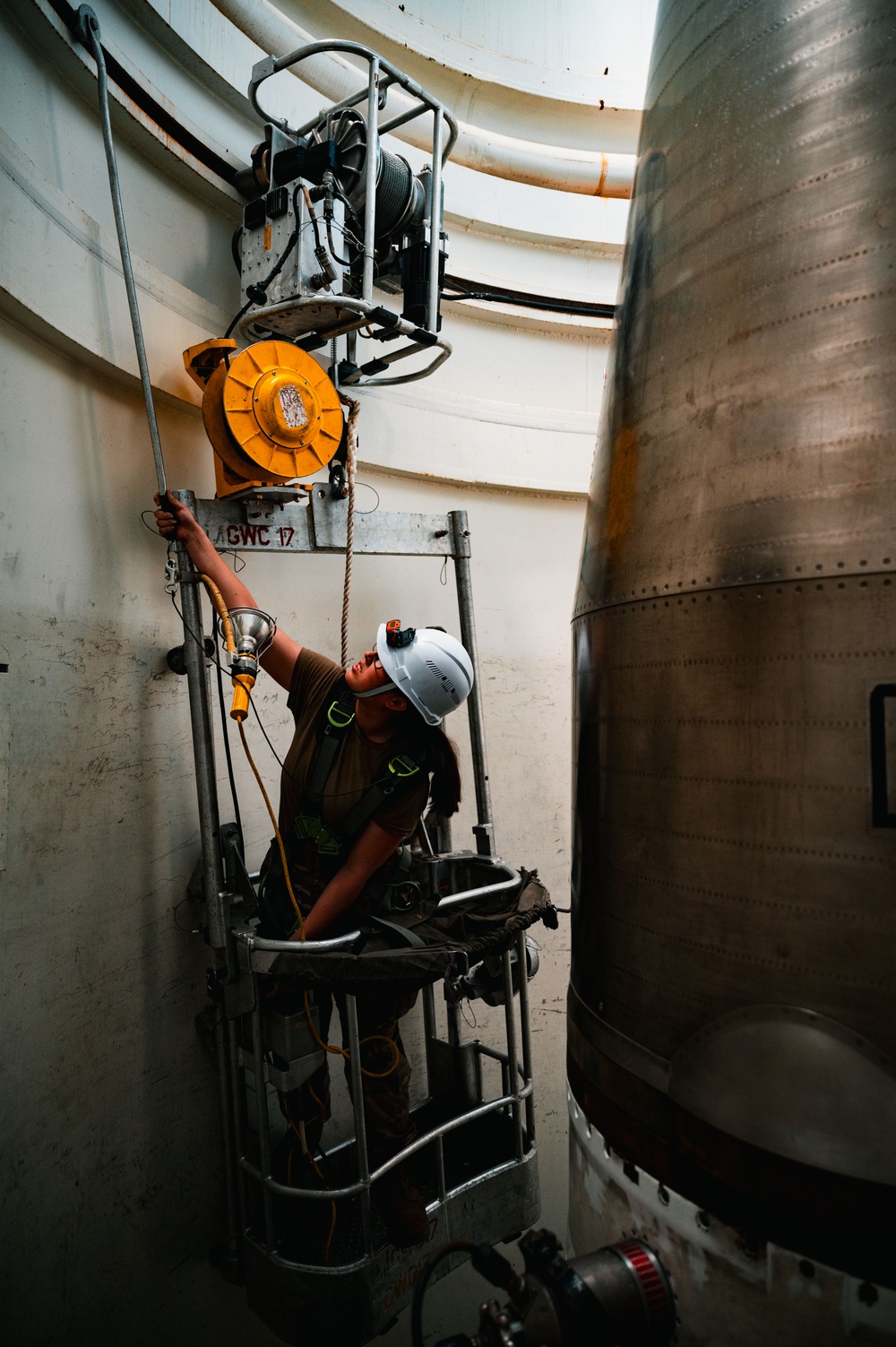 Hands-On Missile Maintenance: Airmen Train Inside Simulated Launch Tube