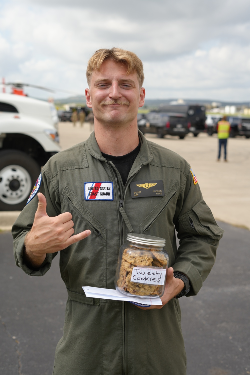 AST 3rd Class Scott Ruskan Receives Camp Mystic “Tweety Cookies” Care Package