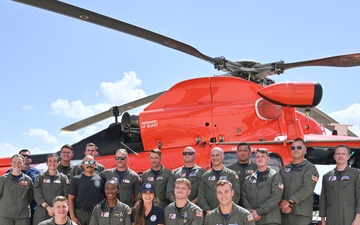 Coast Guard aircrews receive honorary visit from DHS Secretary in Kerrville, Texas