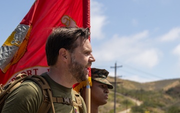 VPOTUS hikes with HQSPT Bn.