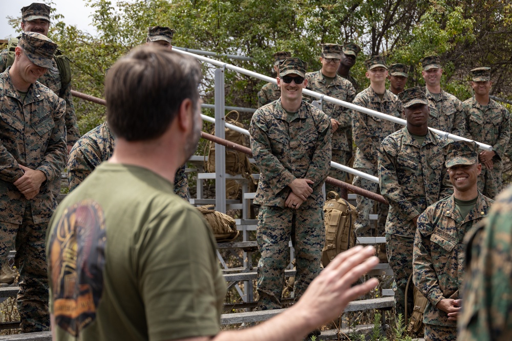 VPOTUS hikes with HQSPT Bn.