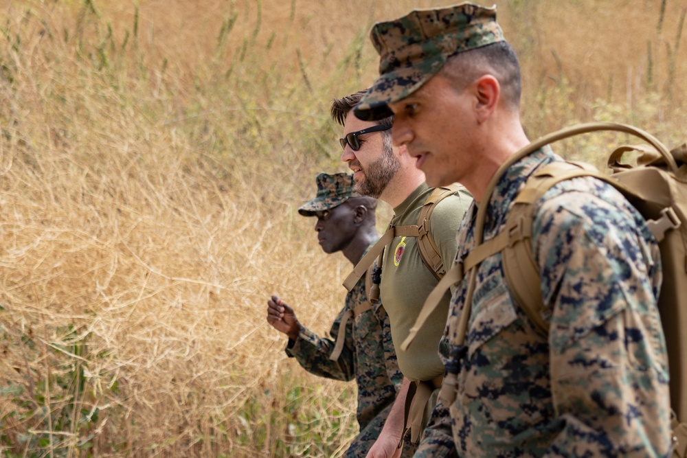 VPOTUS hikes with HQSPT Bn.