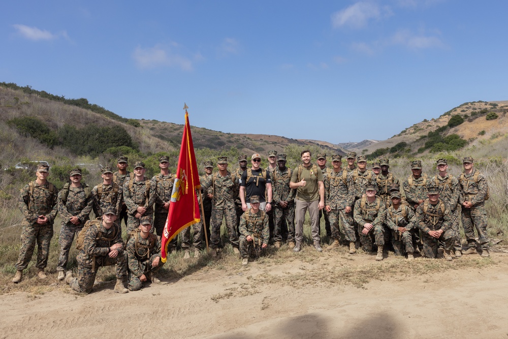 VPOTUS hikes with HQSPT Bn.