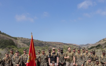 VPOTUS hikes with HQSPT Bn.