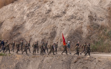 VPOTUS hikes with HQSPT Bn.