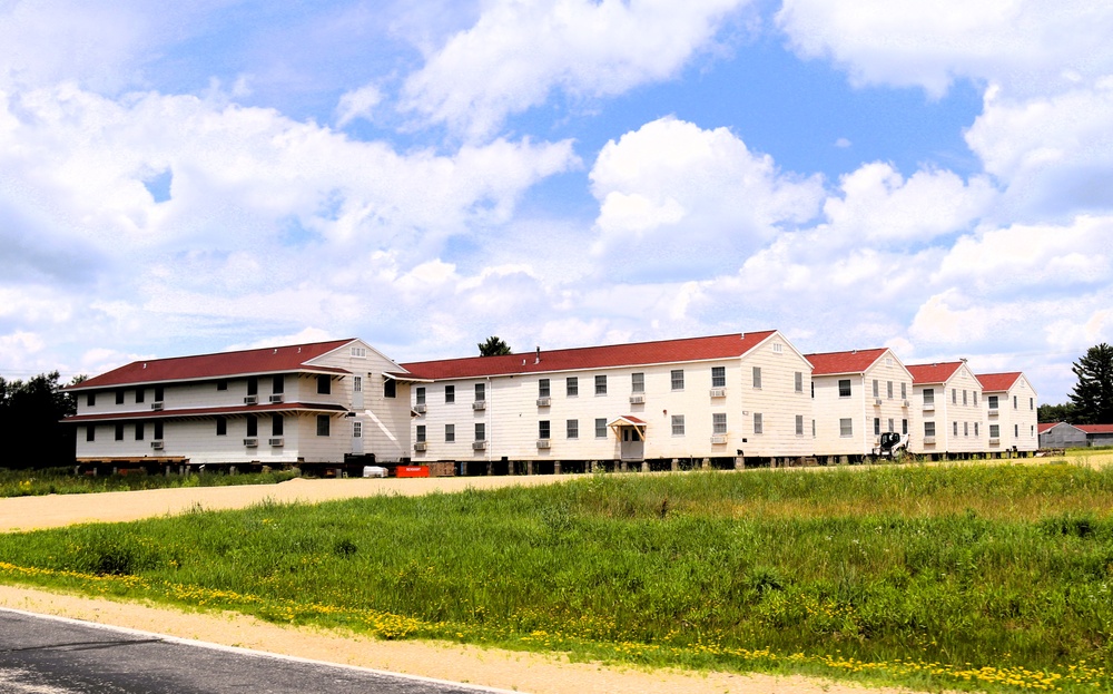Relocation of World War II-era barracks at Fort McCoy
