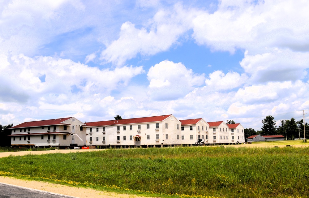 Relocation of World War II-era barracks at Fort McCoy