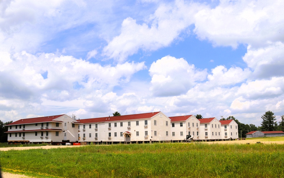Relocation of World War II-era barracks at Fort McCoy