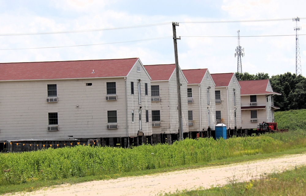 Relocation of World War II-era barracks at Fort McCoy