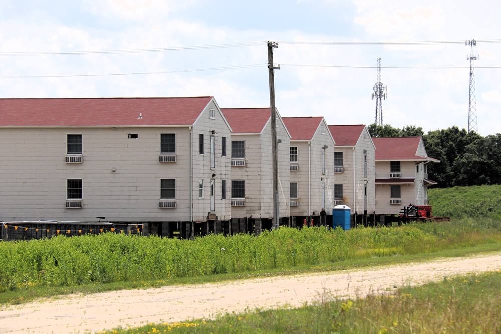 Relocation of World War II-era barracks at Fort McCoy