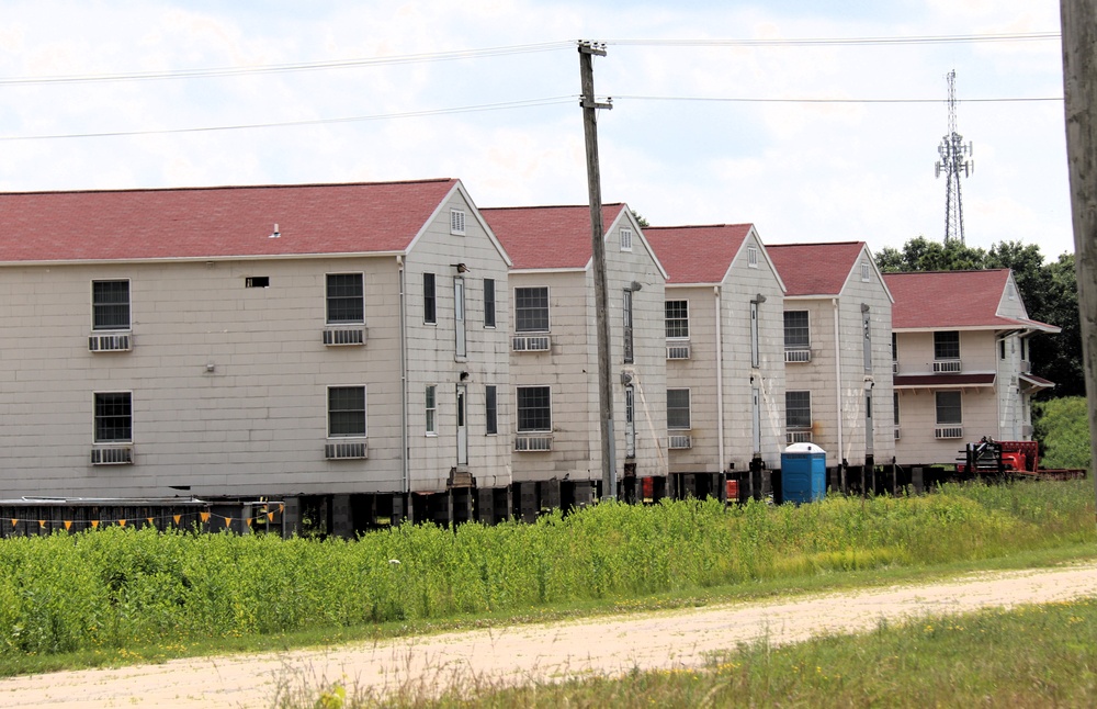 Relocation of World War II-era barracks at Fort McCoy