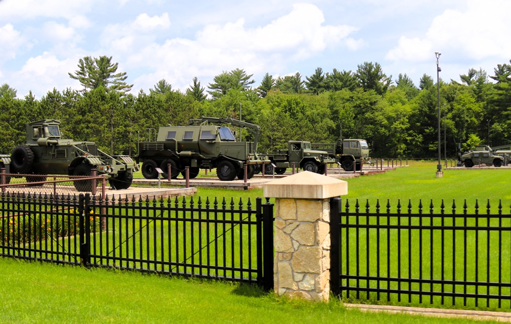 Equipment Park at Fort McCoy's Commemorative Area