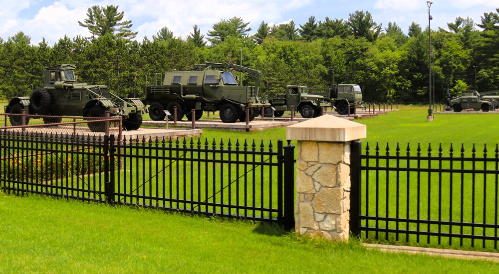 Equipment Park at Fort McCoy's Commemorative Area