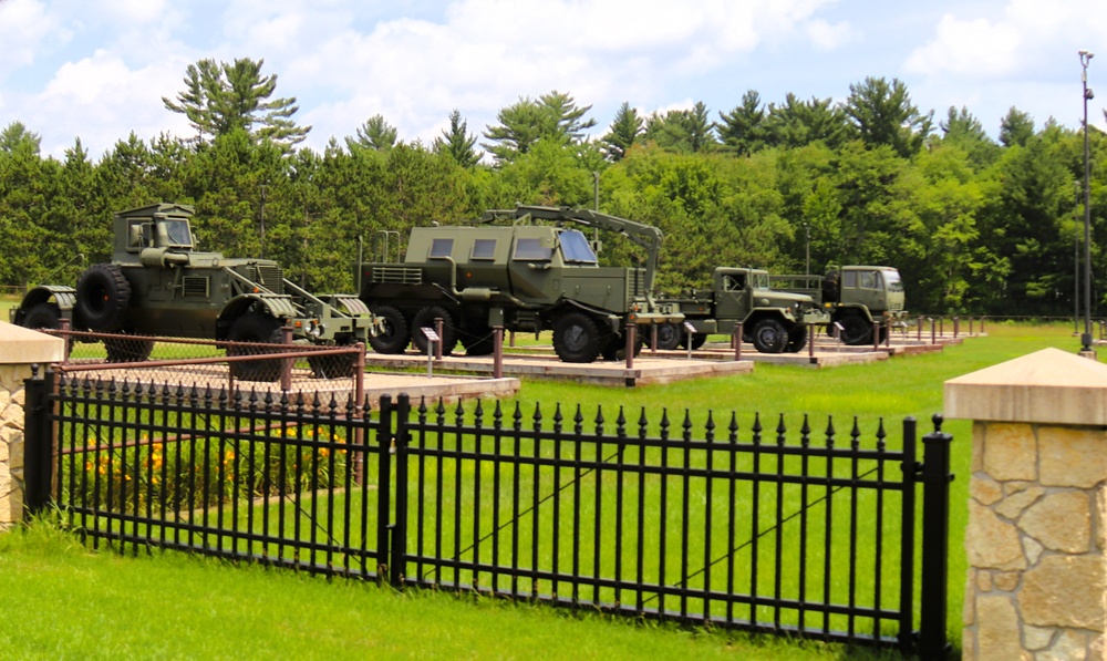 Equipment Park at Fort McCoy's Commemorative Area