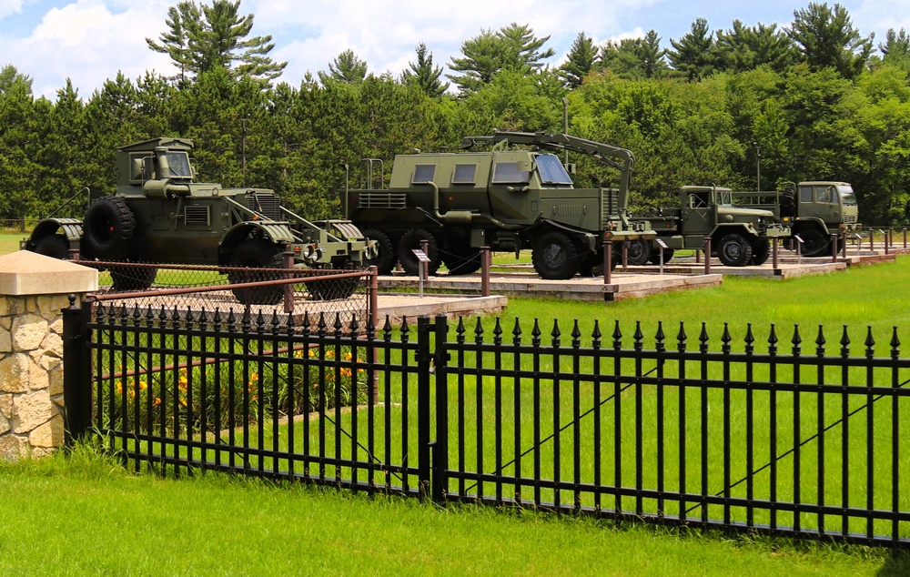 Equipment Park at Fort McCoy's Commemorative Area