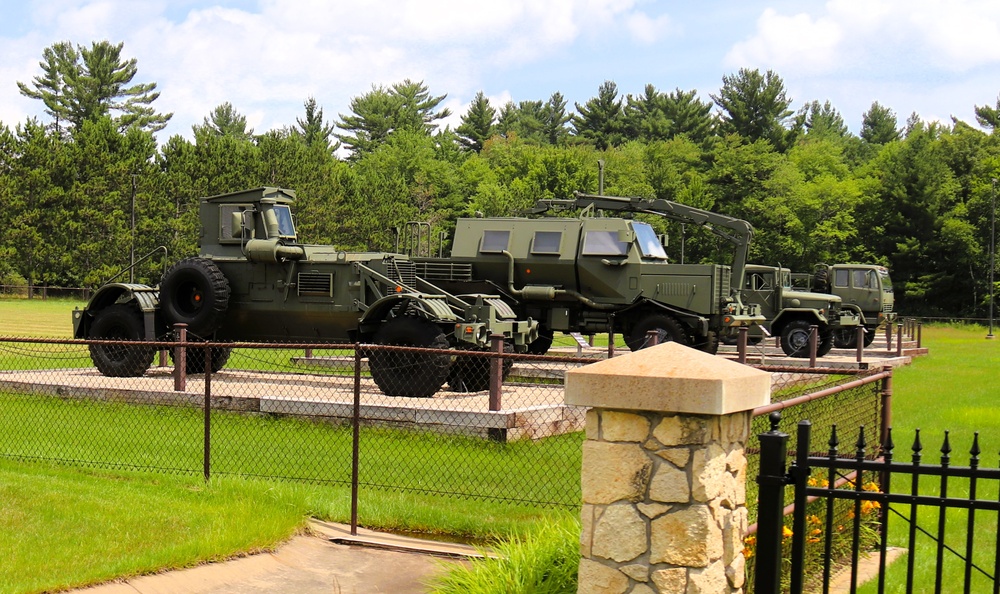 Equipment Park at Fort McCoy's Commemorative Area