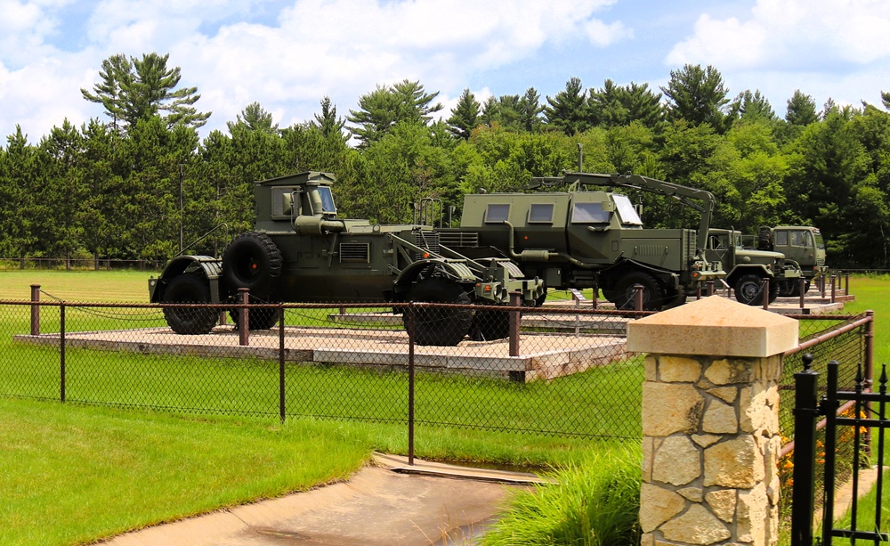 Equipment Park at Fort McCoy's Commemorative Area