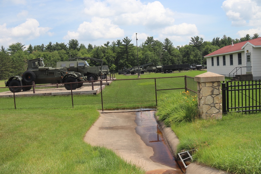 Equipment Park at Fort McCoy's Commemorative Area