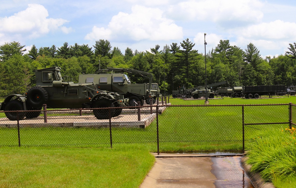 Equipment Park at Fort McCoy's Commemorative Area