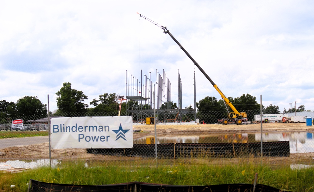 July 2025 construction operations for $55.75 million Collective Training Officers Quarters Project at Fort McCoy