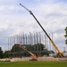 July 2025 construction operations for $55.75 million Collective Training Officers Quarters Project at Fort McCoy