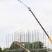 July 2025 construction operations for $55.75 million Collective Training Officers Quarters Project at Fort McCoy