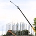 July 2025 construction operations for $55.75 million Collective Training Officers Quarters Project at Fort McCoy