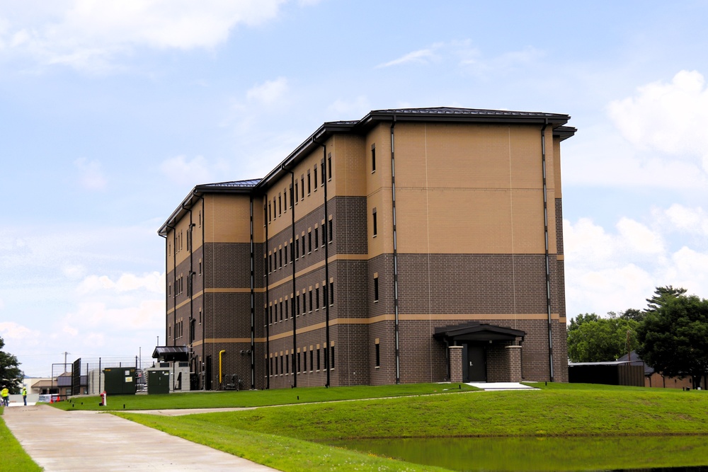 July 2025 construction operations for South Barracks Project at Fort McCoy