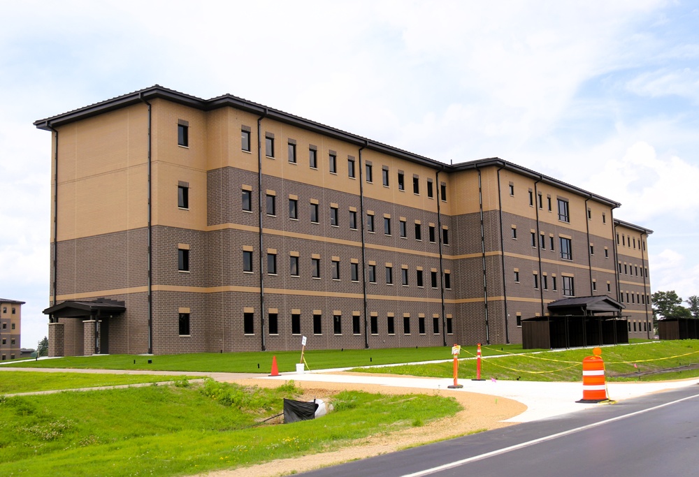 July 2025 construction operations for South Barracks Project at Fort McCoy