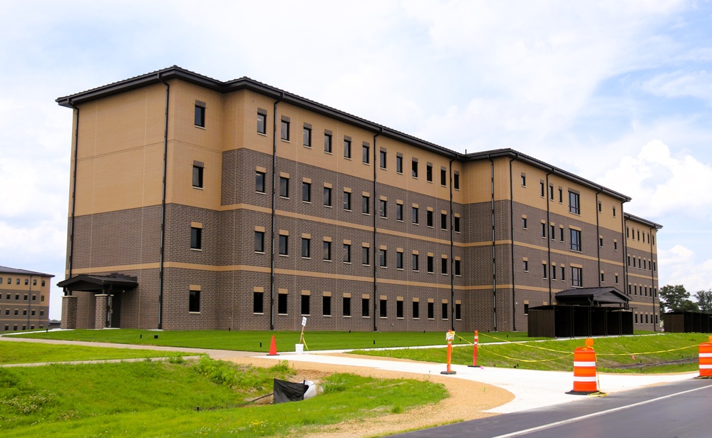 July 2025 construction operations for South Barracks Project at Fort McCoy