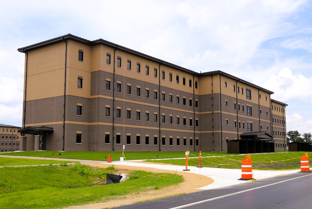 July 2025 construction operations for South Barracks Project at Fort McCoy