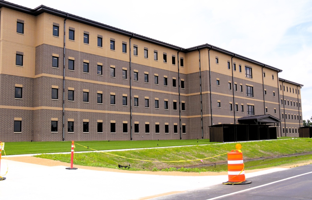 July 2025 construction operations for South Barracks Project at Fort McCoy