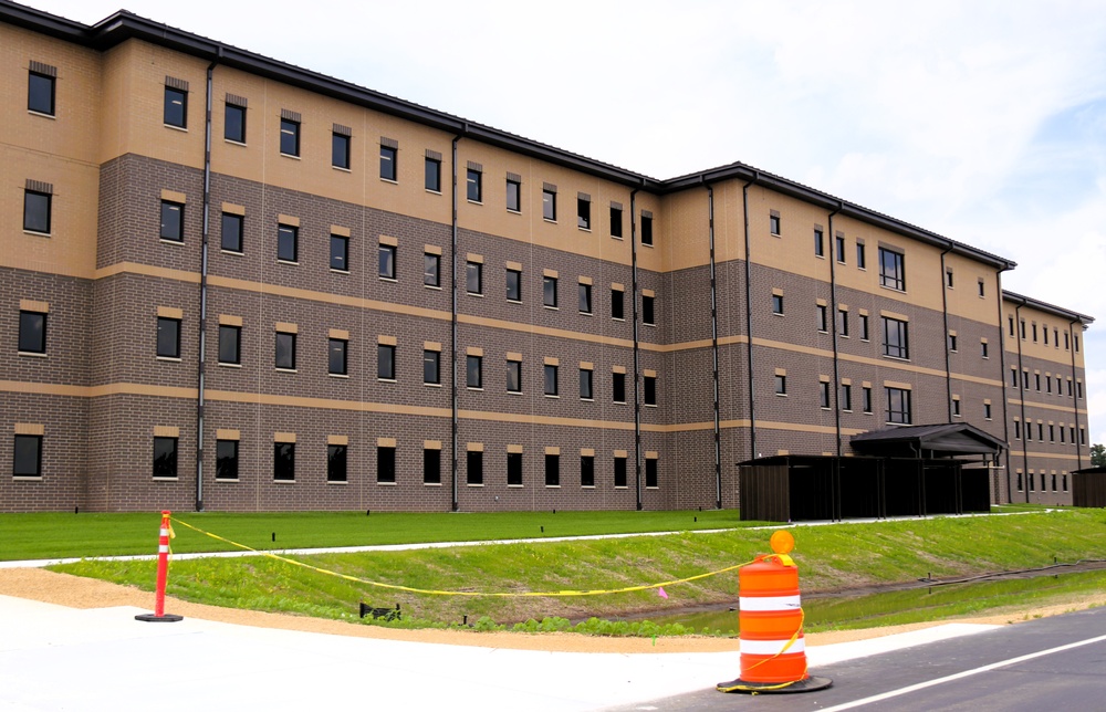 July 2025 construction operations for South Barracks Project at Fort McCoy