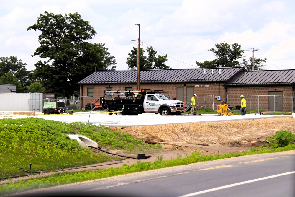 July 2025 construction operations for South Barracks Project at Fort McCoy