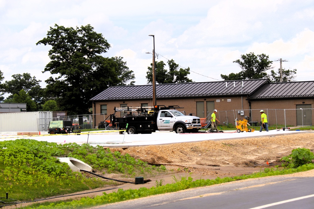 July 2025 construction operations for South Barracks Project at Fort McCoy