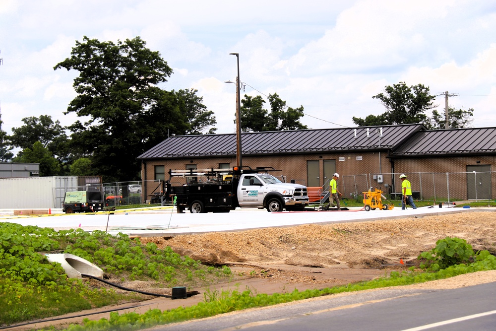 July 2025 construction operations for South Barracks Project at Fort McCoy